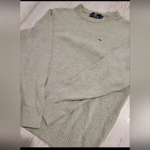 Vineyard Vines Textured Cotton Crewneck sweater Grey Medium